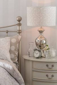 Laura Ashley Clifton 4 Drawer Half Moon Chest in Dove Grey | Shackletons