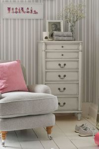 Laura Ashley Clifton 6 Drawer Tall Chest in Dove Grey | Shackletons