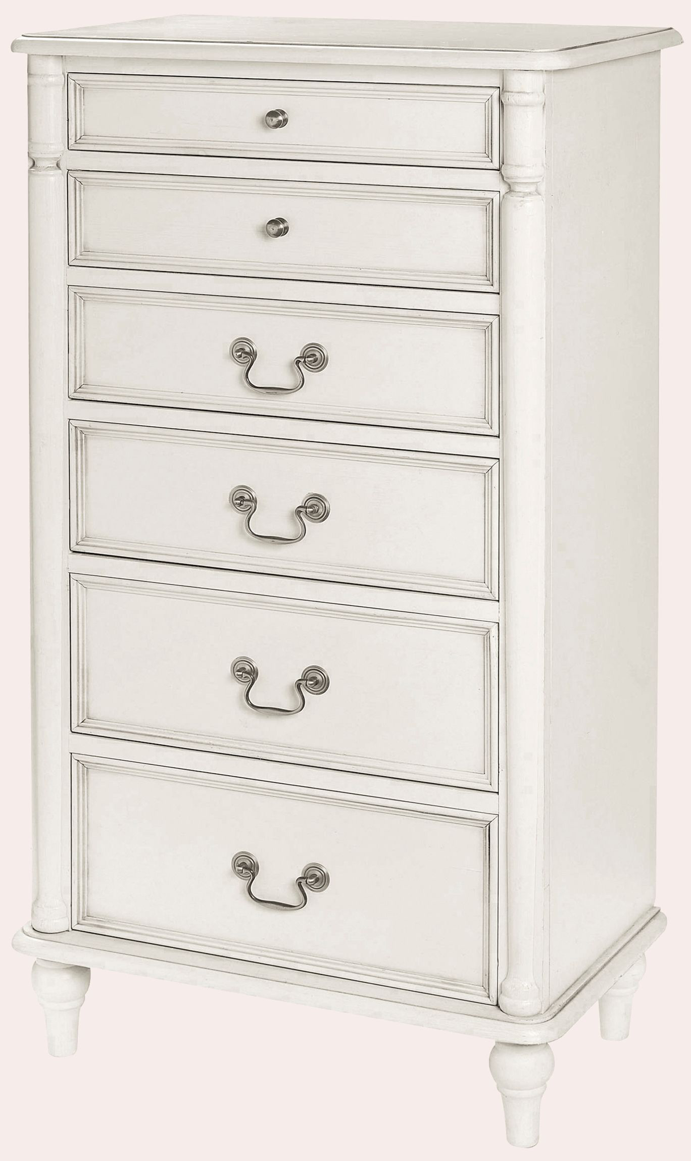 Laura Ashley Clifton 6 Drawer Tall Chest in Dove Grey | Shackletons