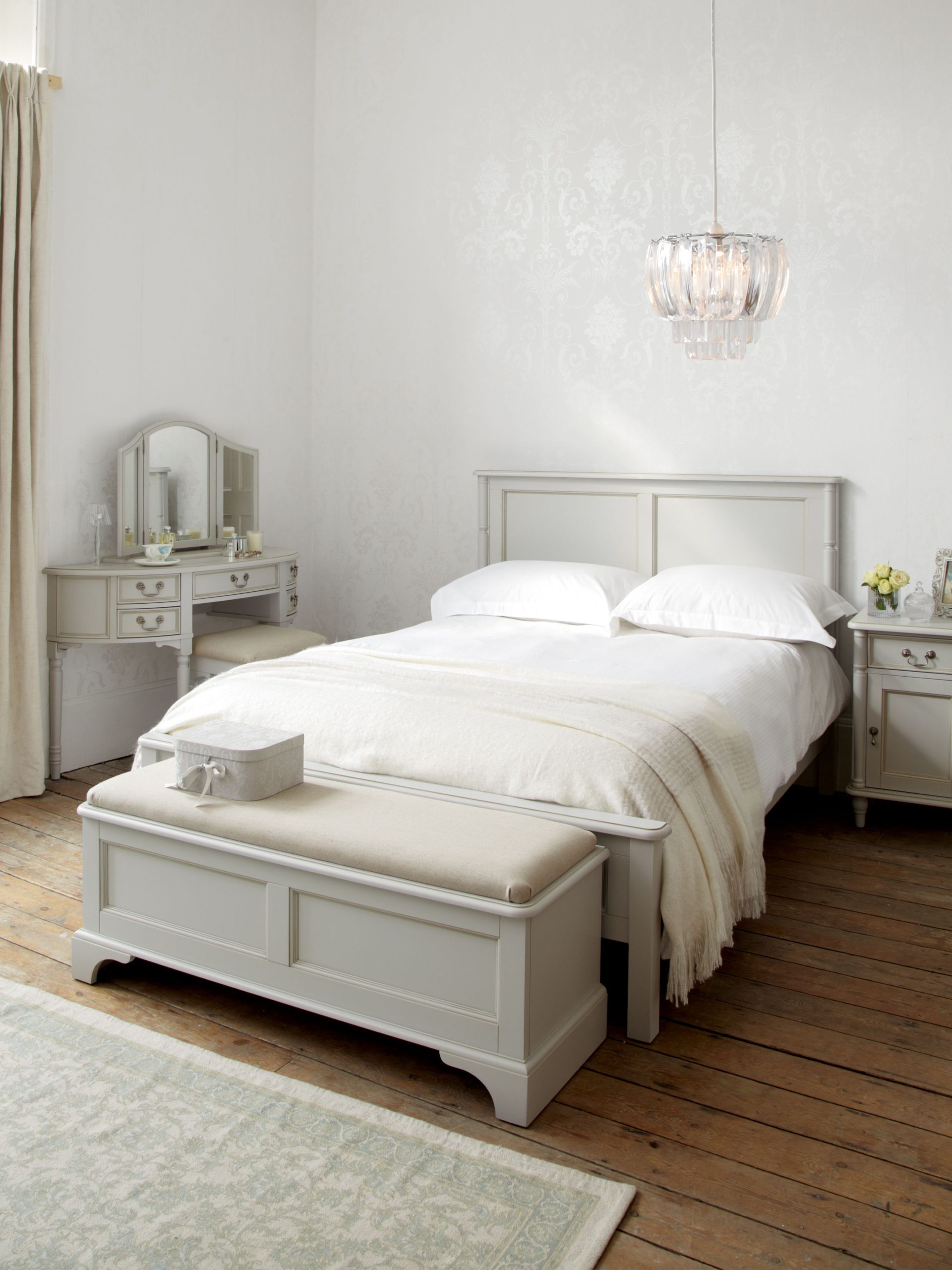 Laura Ashley Clifton Blanket Box in Dove Grey