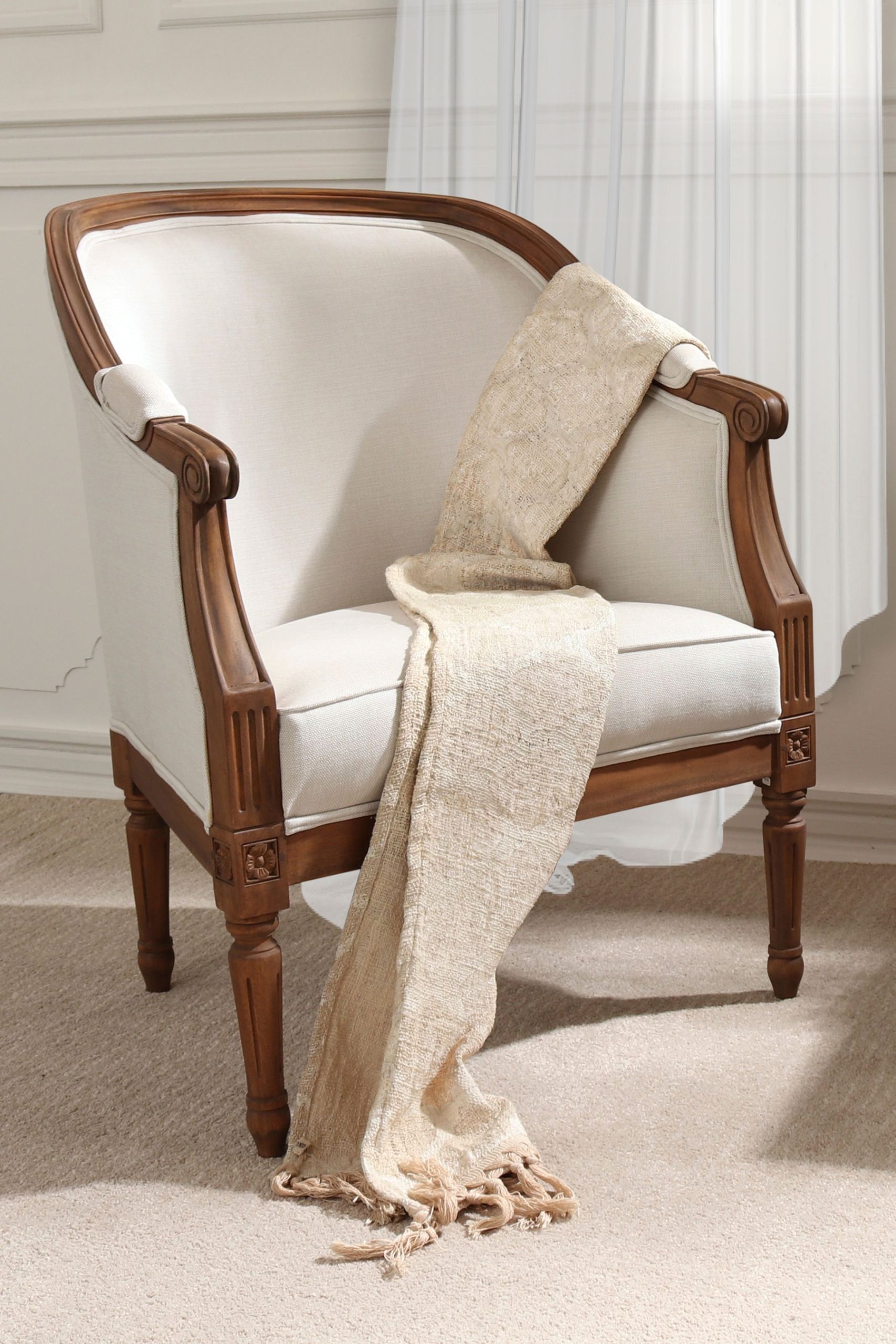 Laura Ashley Montpellier Occasional Chair in Walnut