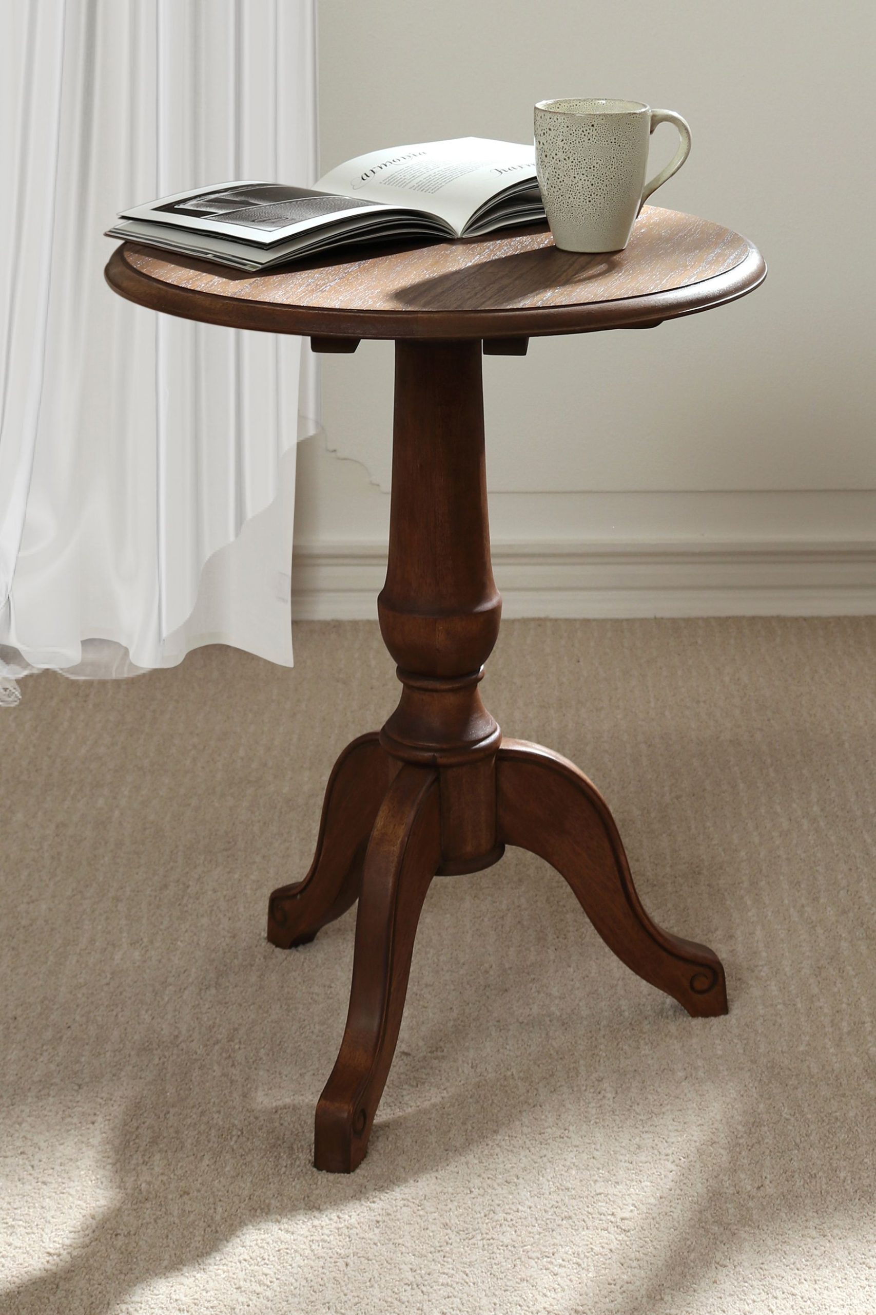 Laura Ashley Montpellier Side Table in Walnut