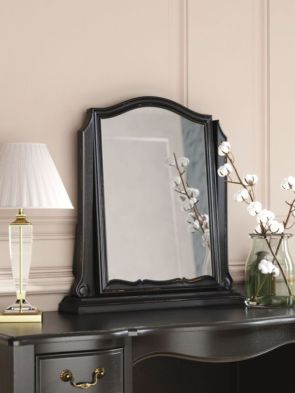 Laura Ashley Montpellier Dressing Table Mirror in Black
