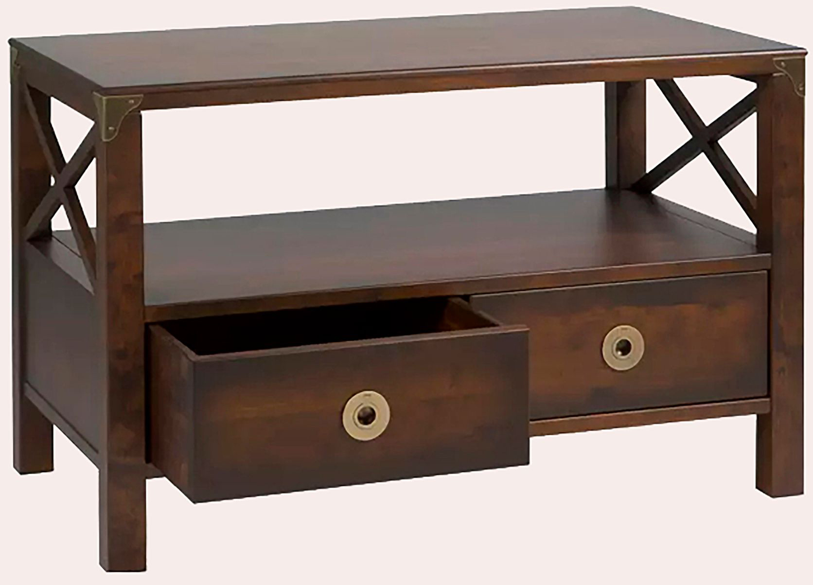 Laura Ashley Balmoral 2 Drawer TV Unit in Chestnut