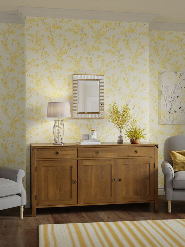 Laura Ashley Balmoral 3 Door 3 Drawer Sideboard in Honey