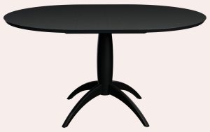 Laura Ashley Brecon Extending Round Dining Table in Black | Shackletons