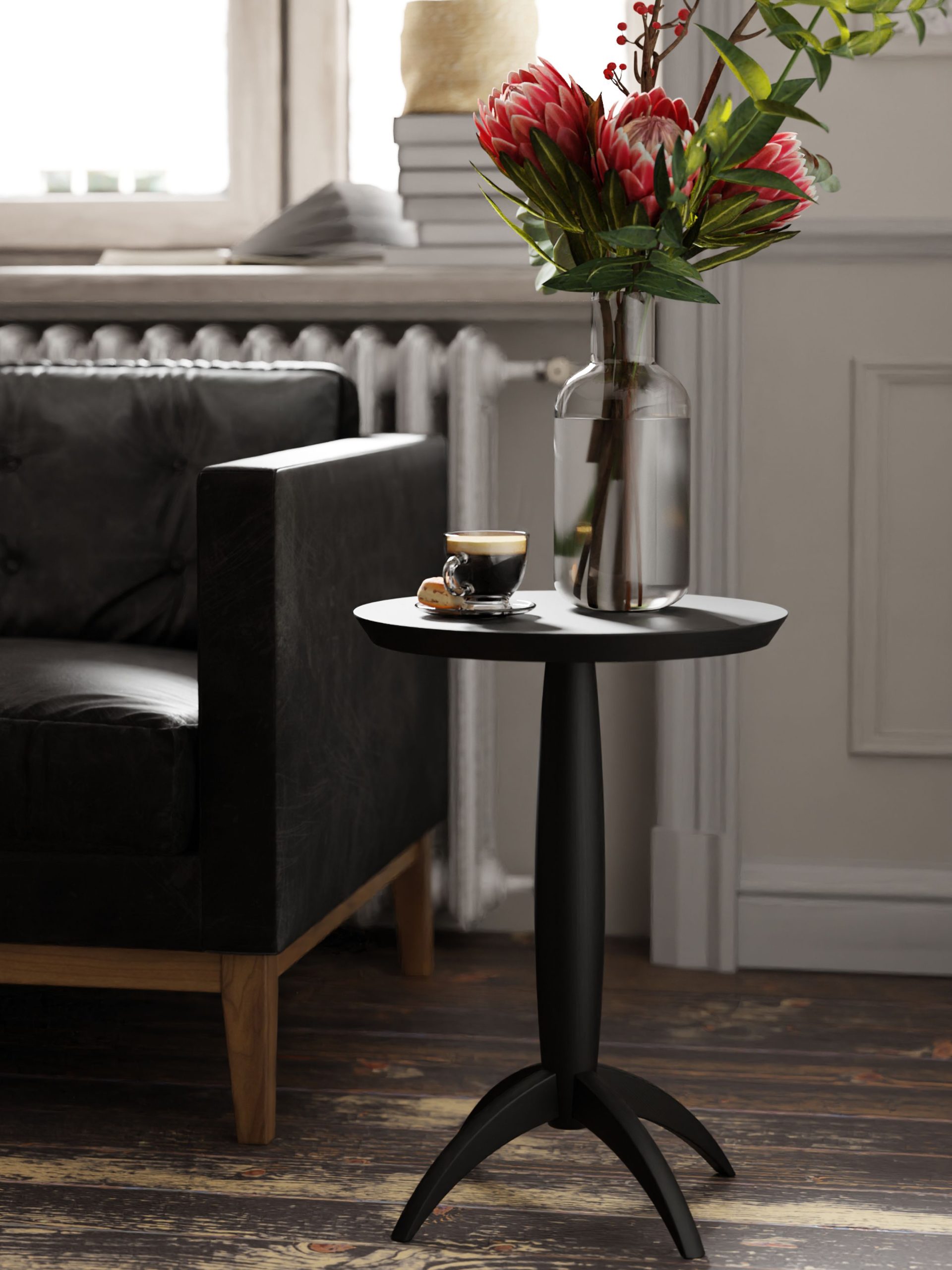 Laura Ashley Brecon Side Table in Black