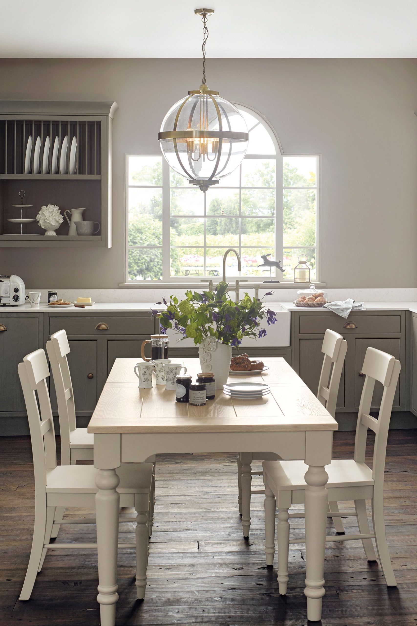 Laura Ashley Dorset Pair of Dining Chairs in White