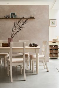 Laura Ashley Dorset Pair of Upholstered Dining Chairs in White | Shackletons