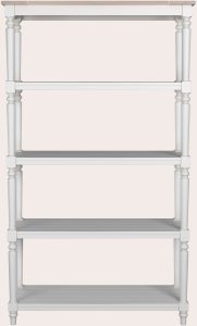 Laura Ashley Dorset Open Bookcase in White | Shackletons