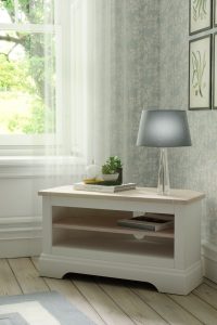 Laura Ashley Dorset Corner TV Unit in White | Shackletons