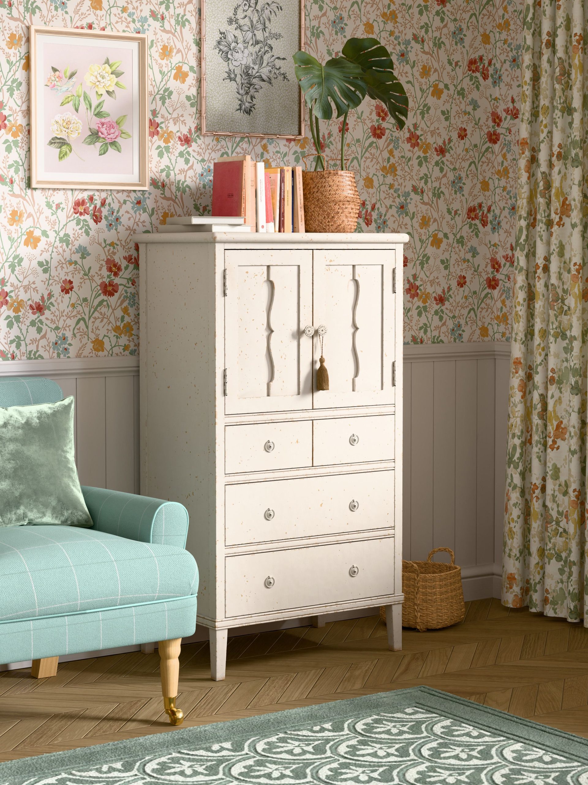 Laura Ashley Annaside 2 Door 4 Drawer Cabinet