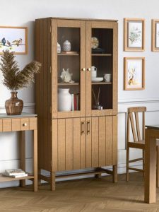 Laura Ashley Braystone 4 Door Glazed Cabinet | Shackletons