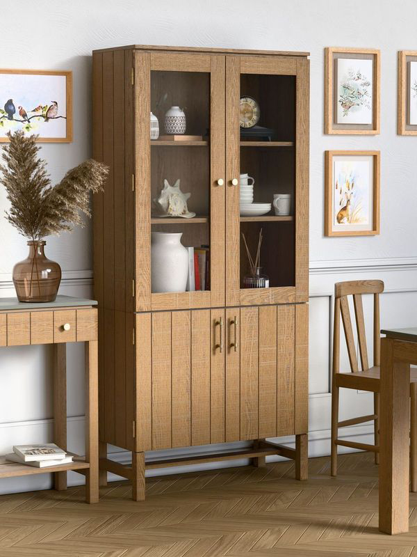 Laura Ashley Braystone 4 Door Glazed Cabinet