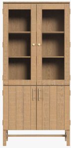 Laura Ashley Braystone 4 Door Glazed Cabinet | Shackletons