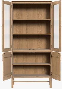 Laura Ashley Braystone 4 Door Glazed Cabinet | Shackletons
