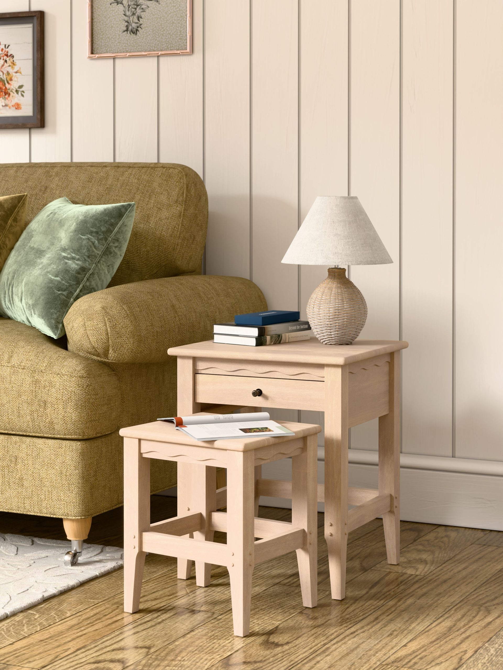 Laura Ashley Calford 1 Drawer Nest of Tables