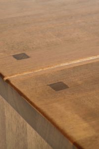 Laura Ashley Garrat Honey 6 Drawer Lamp Table | Shackletons