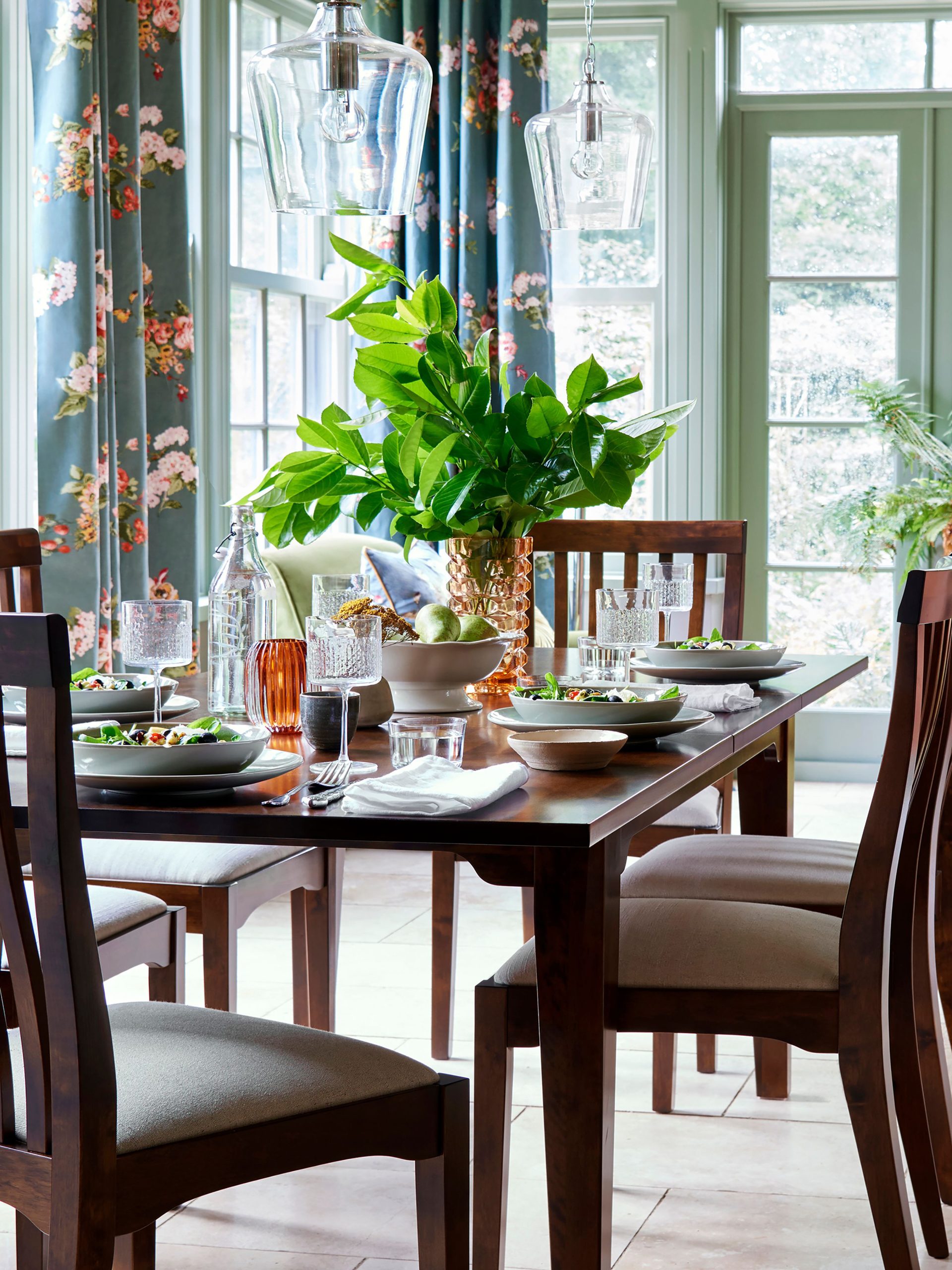 Laura Ashley Garrat Chestnut Extending Dining Table