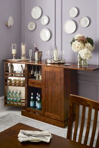 Laura Ashley Garrat Chestnut Drinks Cabinet | Shackletons