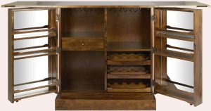 Laura Ashley Garrat Chestnut Drinks Cabinet | Shackletons