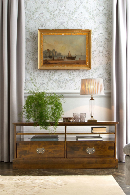 Laura Ashley Garrat Chestnut 2 Drawer TV Unit