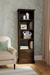 Laura Ashley Garrat Chestnut 2 Drawer Single Bookcase | Shackletons