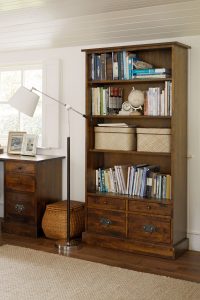 Laura Ashley Garrat Chestnut 4 Drawer Single Bookcase | Shackletons
