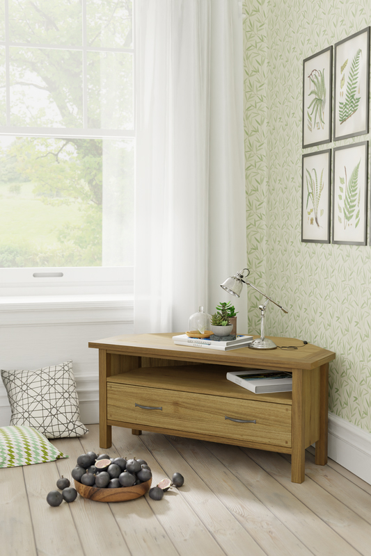 Laura Ashley Milton 1 Drawer Corner TV Unit