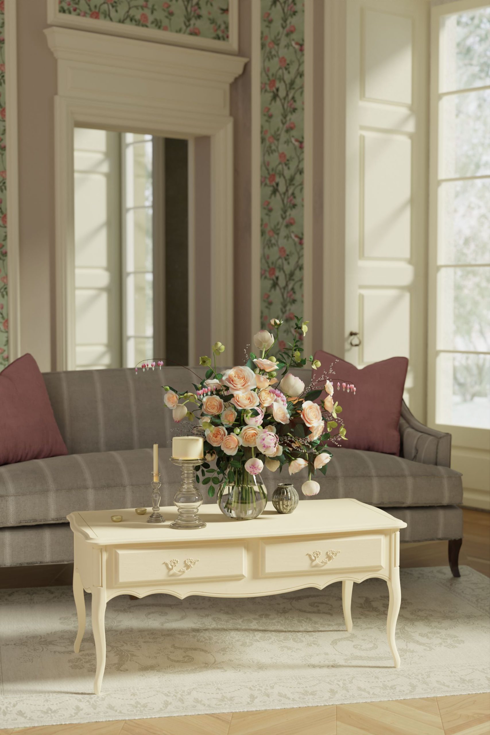 Laura Ashley Provencale Ivory Coffee Table