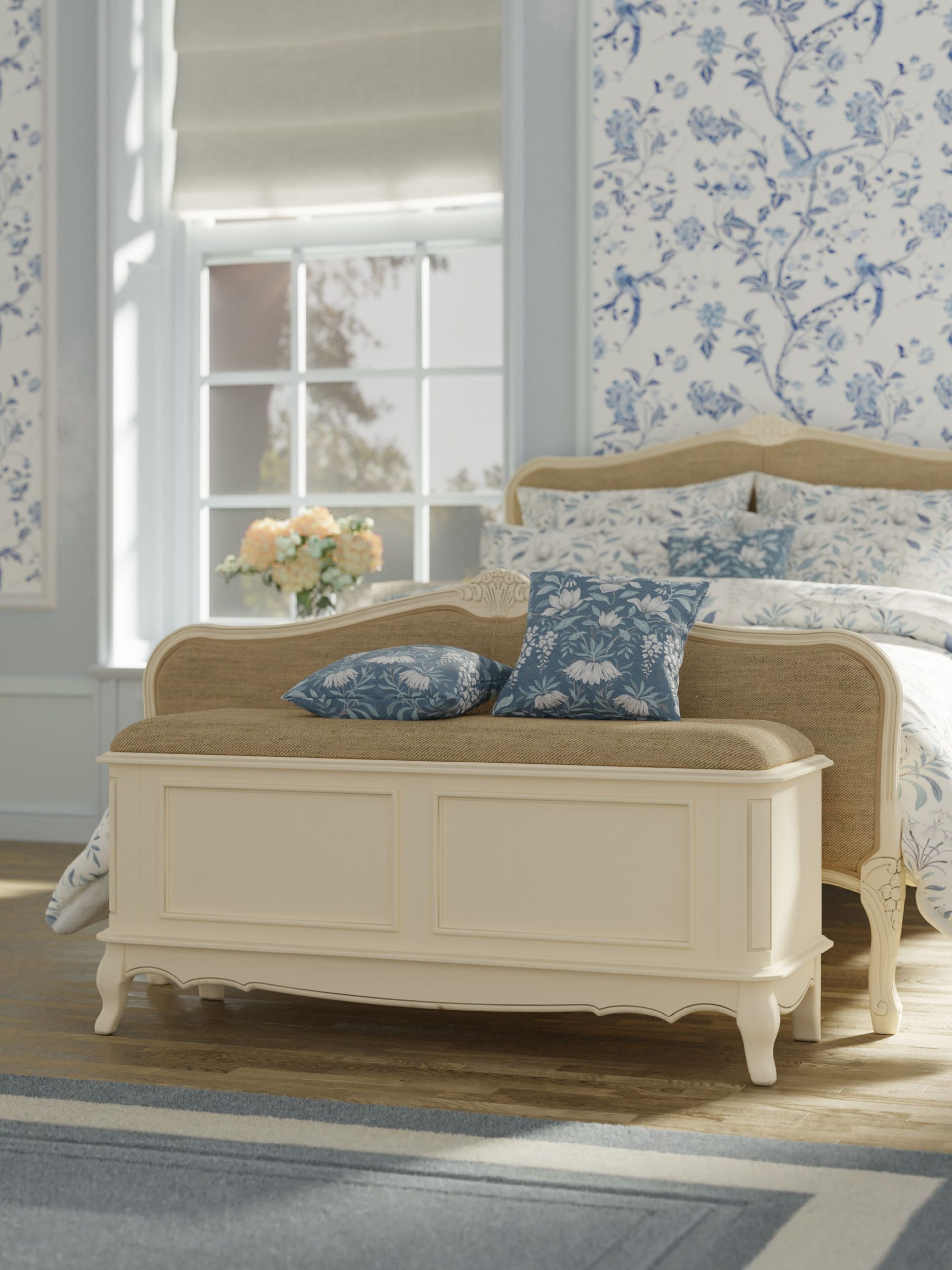 Laura Ashley Provencale Ivory Blanket Box