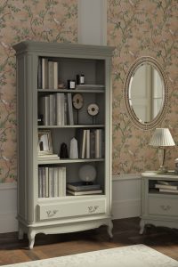 Laura Ashley Provencale Dove Grey 1 Drawer Bookcase | Shackletons