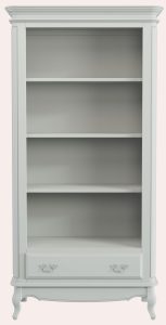 Laura Ashley Provencale Dove Grey 1 Drawer Bookcase | Shackletons