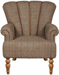 Lily Chair in Hunting Lodge Harris Tweed Fabric | Shackletons