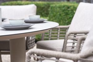4 Seasons Outdoor Puglia 6 Seat Low Round Dining Set | Shackletons