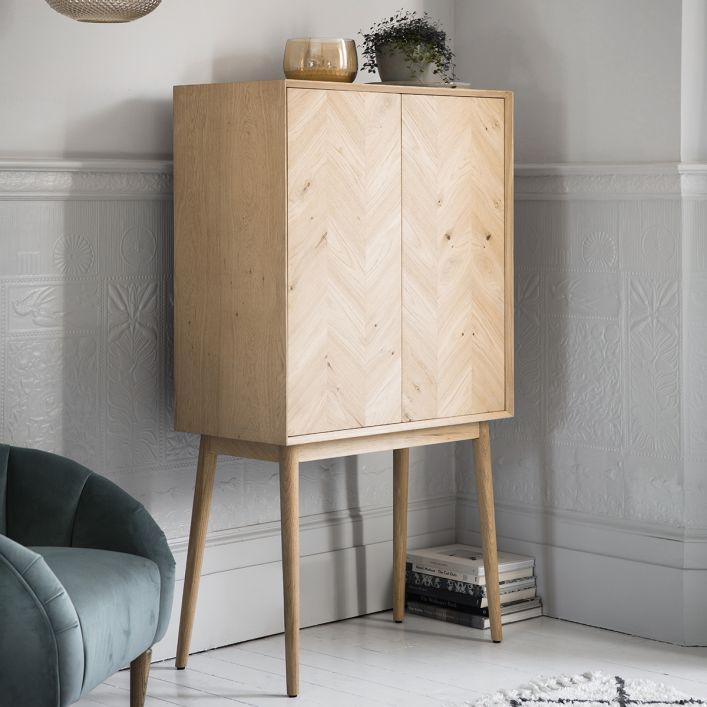 Gallery Direct Milano 2 Door Cocktail Cabinet