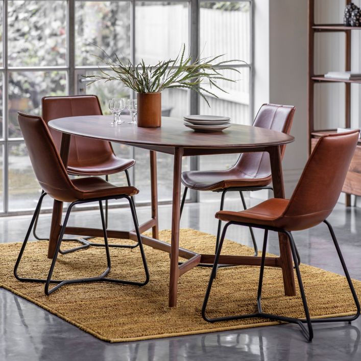 Gallery Direct Madrid Oval Dining Table Walnut