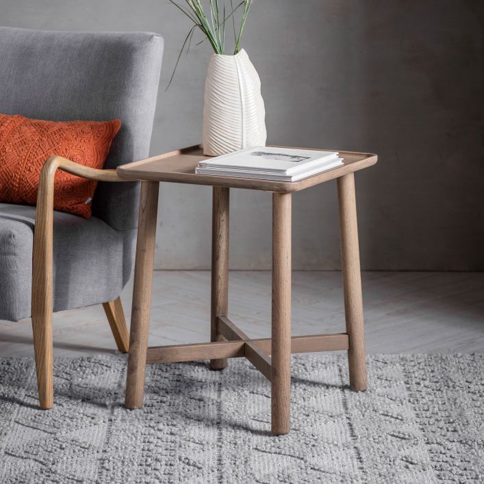 Gallery Direct Kingham Side Table Grey
