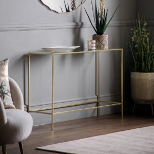 Gallery Direct Rothbury Console Table Champagne | Shackletons
