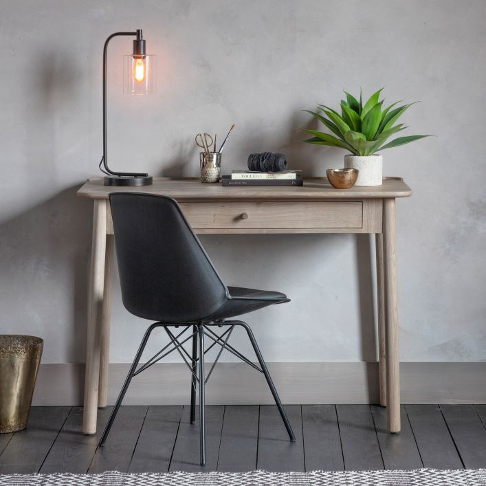 Gallery Direct Kingham 1 Drawer Desk Grey