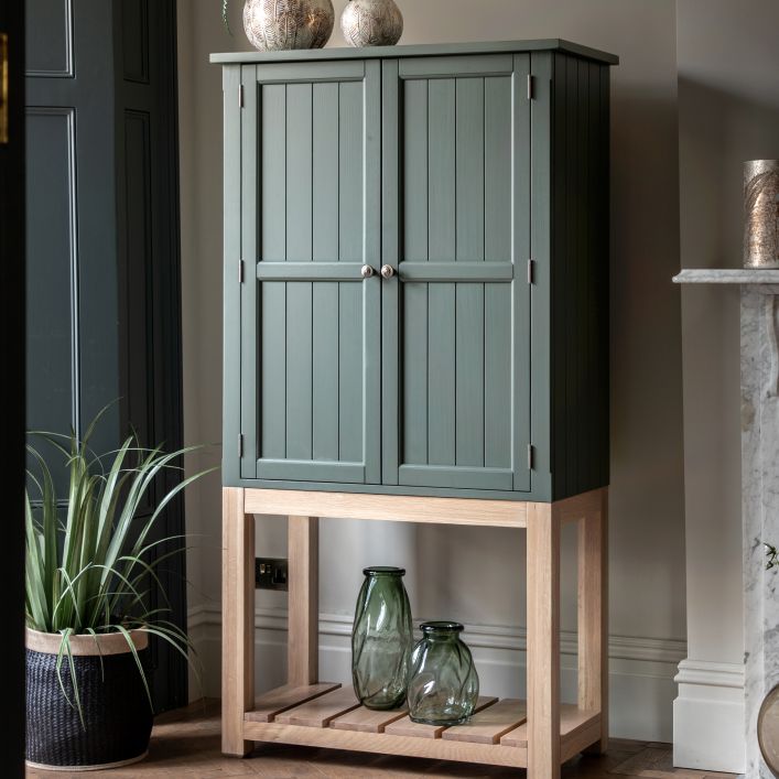 Gallery Direct Eton 2 Door Cupboard Moss