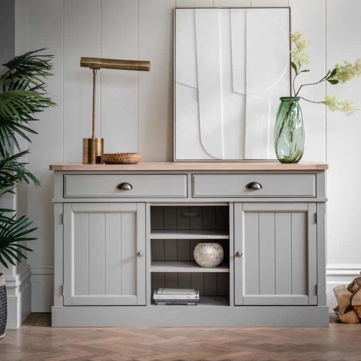 Gallery Direct Eton 2 Door/2 Drawer Sideboard Prairie