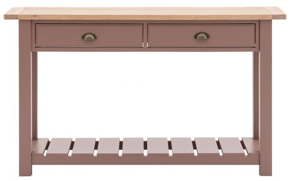 Gallery Direct Eton 2 Drawer Console Clay | Shackletons