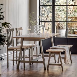 Gallery Direct Eton Trestle Table Prairie | Shackletons