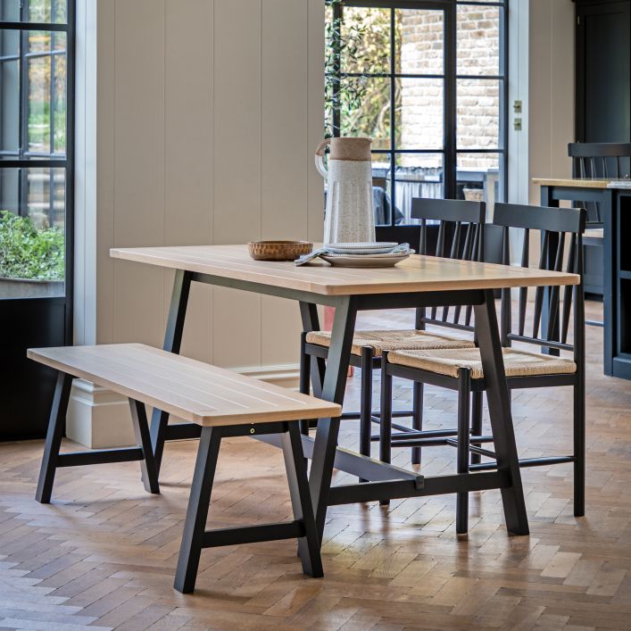 Gallery Direct Eton Trestle Table Meteor