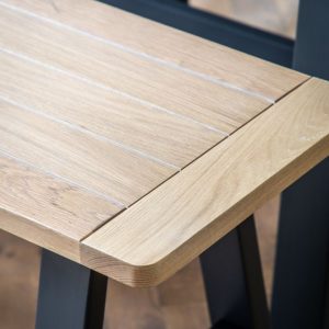 Gallery Direct Eton Trestle Bench Meteor | Shackletons