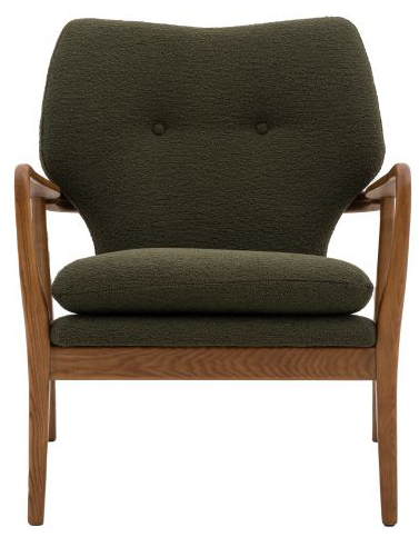 Gallery Direct Jensen Armchair Green | Shackletons