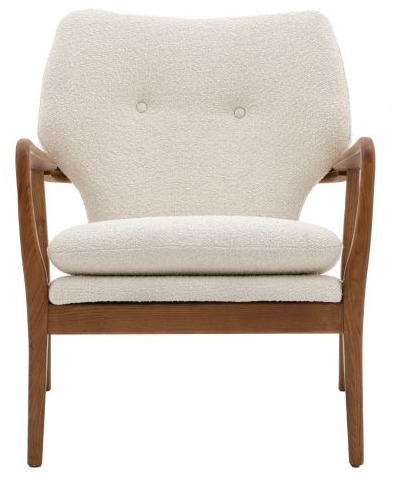 Gallery Direct Jensen Armchair Cream | Shackletons