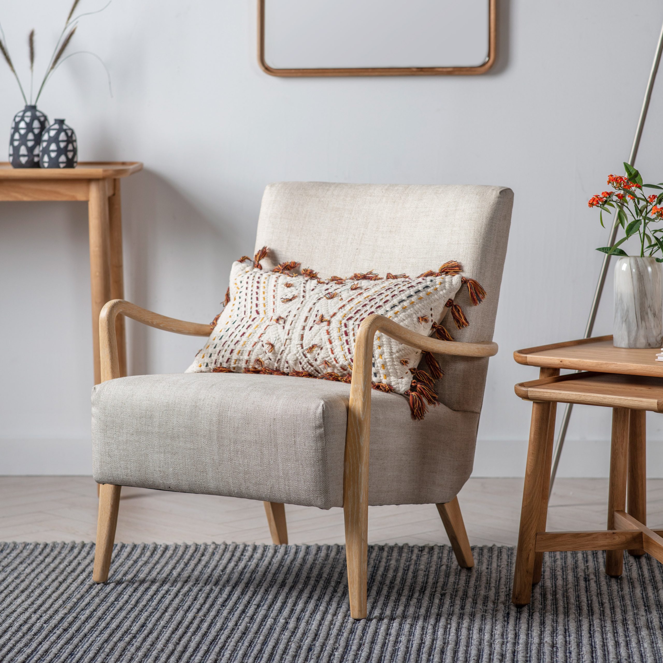 Gallery Direct Chedworth Armchair Natural Linen