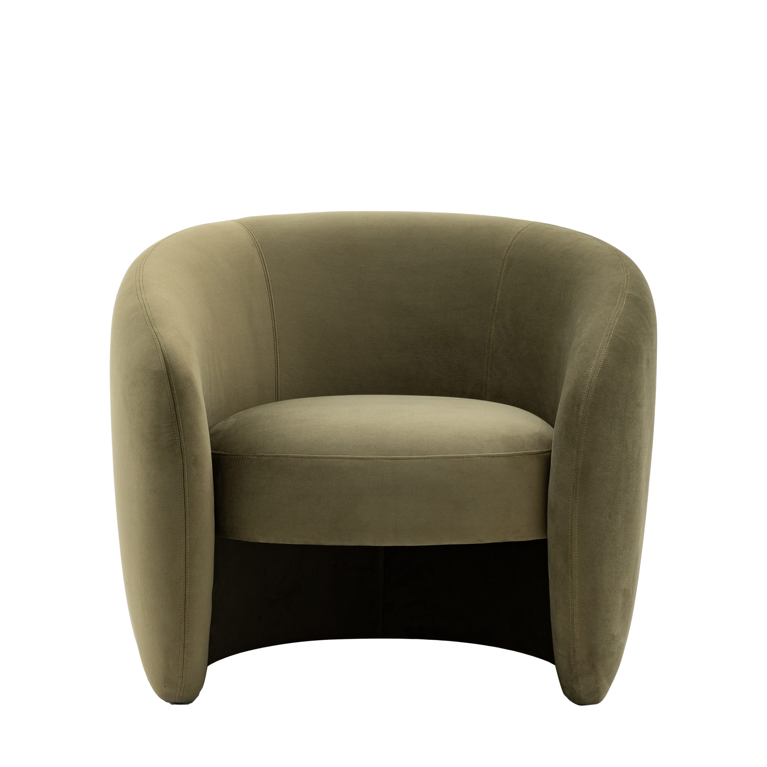 Gallery Direct Curvo Armchair Moss Green | Shackletons